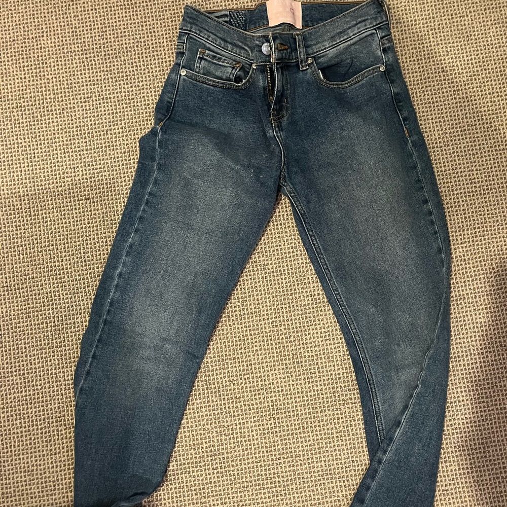 revice low rise flare jeans